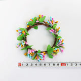 Maxbell Easter Candle Rings Wreath Candleholder Decorations for Party Festival 10cm