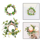 Maxbell Easter Candle Rings Wreath Candleholder Decorations for Party Festival 10cm