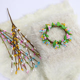 Maxbell Easter Candle Rings Wreath Candleholder Decorations for Party Festival 10cm