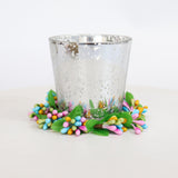 Maxbell Easter Candle Rings Wreath Candleholder Decorations for Party Festival 10cm