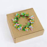 Maxbell Easter Candle Rings Wreath Candleholder Decorations for Party Festival 10cm