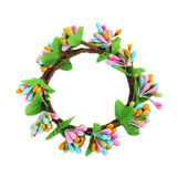 Maxbell Easter Candle Rings Wreath Candleholder Decorations for Party Festival 10cm