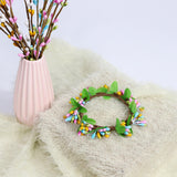 Maxbell Easter Candle Rings Wreath Candleholder Decorations for Party Festival 10cm
