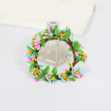 Maxbell Easter Candle Rings Wreath Candleholder Decorations for Party Festival 10cm