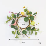 Maxbell Easter Candle Rings Wreath Candleholder Decorations for Party Festival 18cm