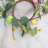 Maxbell Easter Candle Rings Wreath Candleholder Decorations for Party Festival 18cm