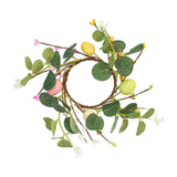 Maxbell Easter Candle Rings Wreath Candleholder Decorations for Party Festival 18cm