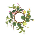 Maxbell Easter Candle Rings Wreath Candleholder Decorations for Party Festival 18cm