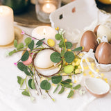 Maxbell Easter Candle Rings Wreath Candleholder Decorations for Party Festival 18cm