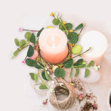 Maxbell Easter Candle Rings Wreath Candleholder Decorations for Party Festival 18cm