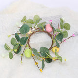 Maxbell Easter Candle Rings Wreath Candleholder Decorations for Party Festival 18cm