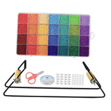 Maxbell Bead Loom Kit Charms 28 Colors Beads Thread for Jewelry Making DIY Bracelet