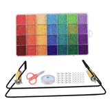 Maxbell Bead Loom Kit Charms 28 Colors Beads Thread for Jewelry Making DIY Bracelet