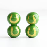 Maxbell 10x Round Beads 16mm Loose Wooden Bead Handmade Pattern Bracelet Art