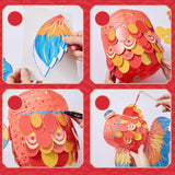 Maxbell Fish Shaped Handheld Lantern DIY Kit Light up Festival New Year