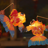 Maxbell Fish Shaped Handheld Lantern DIY Kit Light up Festival New Year