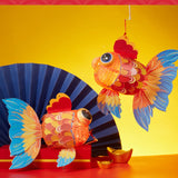 Maxbell Fish Shaped Handheld Lantern DIY Kit Light up Festival New Year