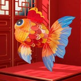 Maxbell Fish Shaped Handheld Lantern DIY Kit Light up Festival New Year