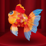 Maxbell Fish Shaped Handheld Lantern DIY Kit Light up Festival New Year