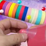 Maxbell Funny Sticky Ball Tape Sensory Toy Creative for Fun Festivals Party Supplies 2.4cm Deep Color