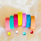 Maxbell Funny Sticky Ball Tape Sensory Toy Creative for Fun Festivals Party Supplies 2.4cm Deep Color