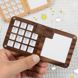 Maxbell Watercolor box Palette Travel Students Paint Pallet Artist Gouache Walnut Material