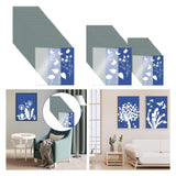 Maxbell Sun Print Paper Solar Drawing Paper Cyanotype Paper for Kids Adults 32Pcs