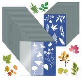 Maxbell Sun Print Paper Solar Drawing Paper Cyanotype Paper for Kids Adults 32Pcs