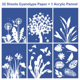 Maxbell Sun Print Paper Solar Drawing Paper Cyanotype Paper for Kids Adults 18pcsA4 and 18pcsA5