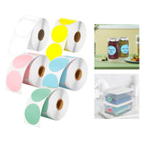 Maxbell Hermals Label Sticker Roll 5cm Adhesive Envelope Seal for Kitchen Wedding white