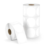 Maxbell Hermals Label Sticker Roll 5cm Adhesive Envelope Seal for Kitchen Wedding white