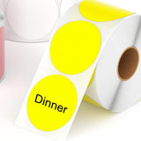 Maxbell Hermals Label Sticker Roll 5cm Adhesive Envelope Seal for Kitchen Wedding white