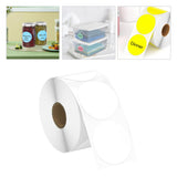 Maxbell Hermals Label Sticker Roll 5cm Adhesive Envelope Seal for Kitchen Wedding white