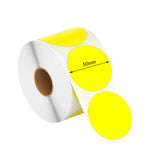 Maxbell Hermals Label Sticker Roll 5cm Adhesive Envelope Seal for Kitchen Wedding yellow