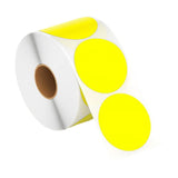 Maxbell Hermals Label Sticker Roll 5cm Adhesive Envelope Seal for Kitchen Wedding yellow