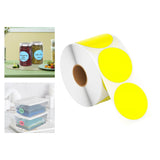 Maxbell Hermals Label Sticker Roll 5cm Adhesive Envelope Seal for Kitchen Wedding yellow