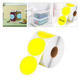 Maxbell Hermals Label Sticker Roll 5cm Adhesive Envelope Seal for Kitchen Wedding yellow