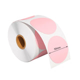 Maxbell Hermals Label Sticker Roll 5cm Adhesive Envelope Seal for Kitchen Wedding pink