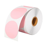 Maxbell Hermals Label Sticker Roll 5cm Adhesive Envelope Seal for Kitchen Wedding pink