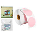 Maxbell Hermals Label Sticker Roll 5cm Adhesive Envelope Seal for Kitchen Wedding pink