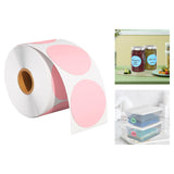 Maxbell Hermals Label Sticker Roll 5cm Adhesive Envelope Seal for Kitchen Wedding pink