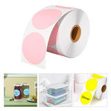 Maxbell Hermals Label Sticker Roll 5cm Adhesive Envelope Seal for Kitchen Wedding pink