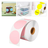 Maxbell Hermals Label Sticker Roll 5cm Adhesive Envelope Seal for Kitchen Wedding pink