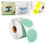 Maxbell Hermals Label Sticker Roll 5cm Adhesive Envelope Seal for Kitchen Wedding green