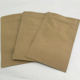 Maxbell 10Pcs Brown Bags Organizer Resealable Pocket Food Pouch for Shop Store Snack 12x19cm