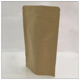 Maxbell 10Pcs Brown Bags Organizer Resealable Pocket Food Pouch for Shop Store Snack 12x19cm