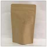 Maxbell 10Pcs Brown Bags Organizer Resealable Pocket Food Pouch for Shop Store Snack 12x19cm
