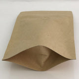 Maxbell 10Pcs Brown Bags Organizer Resealable Pocket Food Pouch for Shop Store Snack 12x19cm