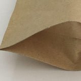 Maxbell 10Pcs Brown Bags Organizer Resealable Pocket Food Pouch for Shop Store Snack 12x19cm