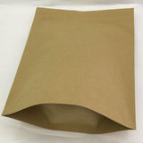Maxbell 10Pcs Brown Bags Organizer Resealable Pocket Food Pouch for Shop Store Snack 22x32cm